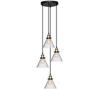 Atmosphera – Suspension Alak en verre noir – Ø18 cm