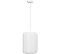 Lampe Suspension en Coton "Tobie" 25cm Blanc