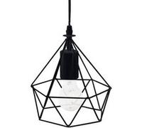 Paris Prix Lampe suspension métal «Fils» 19 cm noir
