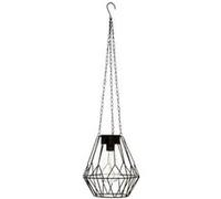 Atmosphera Suspension solaire Flave, métal filaire H24 cm, noir