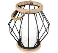 Atmosphera Créateur d'intérieur - Lanterne à Suspendre en Métal "Aeros" 19cm Noir Noir G