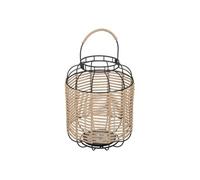 Créateur d'intérieur - Lanterne Design en Métal Cosy 27cm Noir & Beige