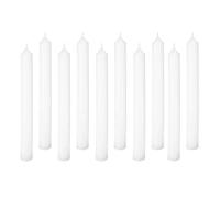 Atmosphera Créateur d'intérieur - Lot de 10 Bougies Bâtons "Many" 25cm Blanc