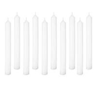 Atmosphera Créateur d'intérieur - Lot de 10 Bougies Bâtons Many 25cm Blanc Blanc G