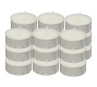 Atmosphera - 18 Bougies chauffe-plats Hugo H1,5cm blanc