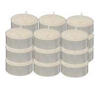 Atmosphera - 18 Bougies chauffe-plats Hugo H1,5cm blanc ivoire