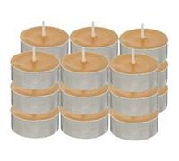 Atmosphera Créateur d'intérieur - Lot de 18 Bougies Chauffe-Plat Hugo 3,7cm Moutarde G