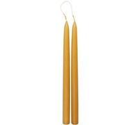 Atmosphera Créateur d'intérieur - Lot de 2 Bougies Bâton "Hugo" 30cm Moutarde G