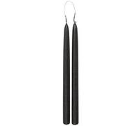Atmosphera Créateur d'intérieur - Lot de 2 Bougies Bâton "Hugo" 30cm Noir Noir G