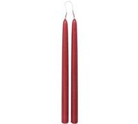 Atmosphera Créateur d'intérieur - Lot de 2 Bougies Bâton "Hugo" 30cm Rouge Rouge G