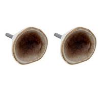 Créateur d'intérieur - Lot de 2 Boutons de Meuble "Elaina" 4cm Beige