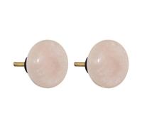 Atmosphera Créateur d'intérieur - Lot de 2 Boutons de Meuble "Pola" 4cm Crème