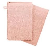 Atmosphera Créateur d'intérieur - Lot de 2 Gants de Toilette "Confort" 15x21cm Rose Rose G