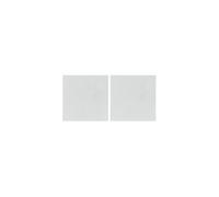 Atmosphera Créateur d'intérieur - Lot de 2 Miroirs Adhésifs "Carré" 40x40cm Argent