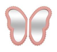 ATMOSPHERA CREATEUR D'INTERIEUR Lot de 2 miroirs Anna Papillon MDF Rose
