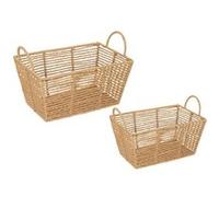 Lot de 2 Paniers de rangement "Eugène" 35cm Naturel