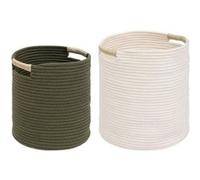 Atmosphera Créateur d'intérieur - Lot de 2 Paniers "Tropical Boudoir" 35cm Multicolore Multicolore G