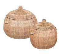 Atmosphera Créateur d'intérieur - Lot de 2 Paniers "Tropique Australe" 54cm Beige Beige G