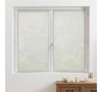 Lot de 2 voilages ""Fred"" blanc 60x120cm - Atmosphera createur d'interieur