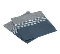 Atmosphera Créateur d'intérieur - Lot de 2 Serviettes de Table "Dolly" 40x40cm Bleu Canard Bleu G