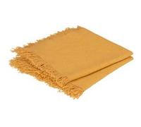 Atmoshpera Lot de 2 serviettes de table Maha Ocre - 40 x 40 cm