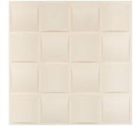 Atmosphera Créateur d'intérieur - Lot de 2 Stickers Carrés "Oren" 30x30cm Blanc Blanc