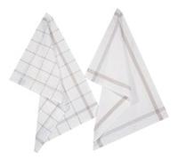 Atmosphera Créateur d'intérieur - Lot de 2 Torchons de Cuisine "Traditionnel" 70cm Gris Gris G