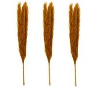 Créateur d'intérieur - Lot de 3 Fleurs Artificielles "Pampa" 109cm Orange