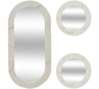 Atmosphera Créateur d'intérieur - Lot de 3 Miroirs Muraux "Anny" 52cm Beige Beige