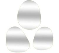 Atmosphera Miroirs organiques Lida – Lot de 3 32/44,5/47 cm – Or