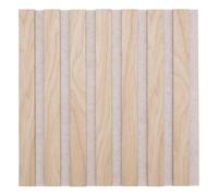 Lot de 3 panneaux décoratifs Colva beige fond gris 30x30cm - Atmosphera createur d'interieur