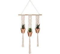 Atmosphera Créateur d'intérieur - Lot de 3 Plantes Suspendues "Hacienda" 68cm Ivoire G