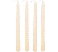 Atmosphera - 4 bougie-bâtons twist many ivoire 180g