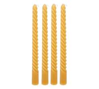 Atmosphera Créateur d'intérieur - Lot de 4 Bougies Bâton "Hugo" 25cm Jaune