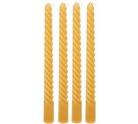 Atmosphera - 4 bougie-bâtons twist many jaune 180g