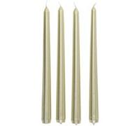 Atmosphera Créateur d'intérieur - Lot de 4 Bougies Bâton "Satin" 25cm Or G
