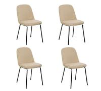 Atmosphera Créateur d'intérieur - Lot de 4 Chaises Design Neora 82cm Beige