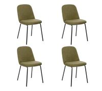 Atmosphera Créateur d'intérieur - Lot de 4 Chaises Design Neora 82cm Vert Cèdre