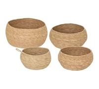 Atmosphera - Set de 4 paniers Aliza en jonc de mer D22/30/40/50cm