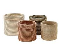 Atmosphera Créateur d'intérieur - Lot de 4 Paniers en Jute "Tito" 40cm Multicolore Multicolore