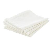 Atmosphera – Lot de 4 serviettes de table Chambray 40x40 cm Ecru