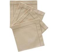 Serviette de table Jane 40x40 beige lin en coton - Atmosphera Créateur d'intérieur