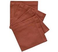 Atmosphera – Serviette de table Jane Lot de 4 40x40 cm Coton Terracotta