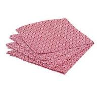 Atmosphera Créateur d'intérieur - Lot de 4 Serviettes de Table "Olia" 40x40cm Rouge Rouge G