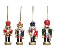 Atmosphera Créateur d'intérieur - Lot de 4 Sujets de Noël "Casse Noisette" 8cm Multicolore Multicolore G