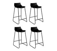 Atmosphera Créateur d'intérieur - Lot de 4 Tabourets de Bar Otac 82cm Noir