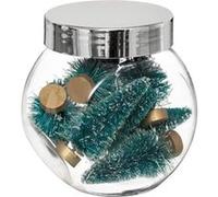 Atmosphera Créateur d'intérieur - Lot de 5 Sapins Enneigés Déco Bocal 7cm Vert G