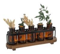 Atmosphera Créateur d'intérieur - Lot de 5 Soliflores en Verre "5 Fleurs" 27cm Transparent G