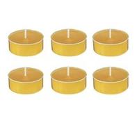 Atmosphera Créateur d'intérieur - Lot de 6 Bougies Chauffe-Plat Parfumées "Izor" 3,7cm Vanille Jaune G