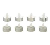 Atmosphera Créateur d'intérieur - Lot de 8 Bougies Led "Colorama" 4cm Argent Argent G